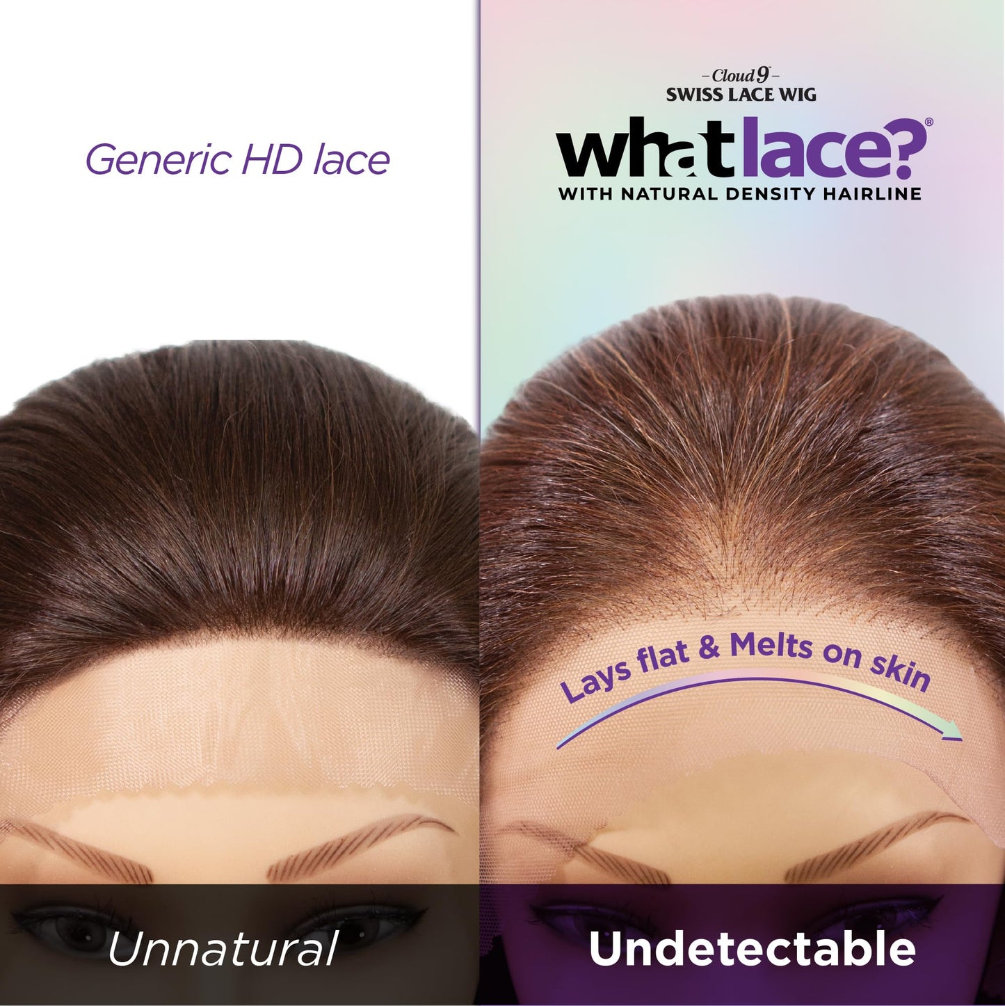 Sensationnel What lace 13x6 Wigs - latisha lacefrontal hand tied glueless synthetic with natural density preplucked hairline (Off Black 1B)