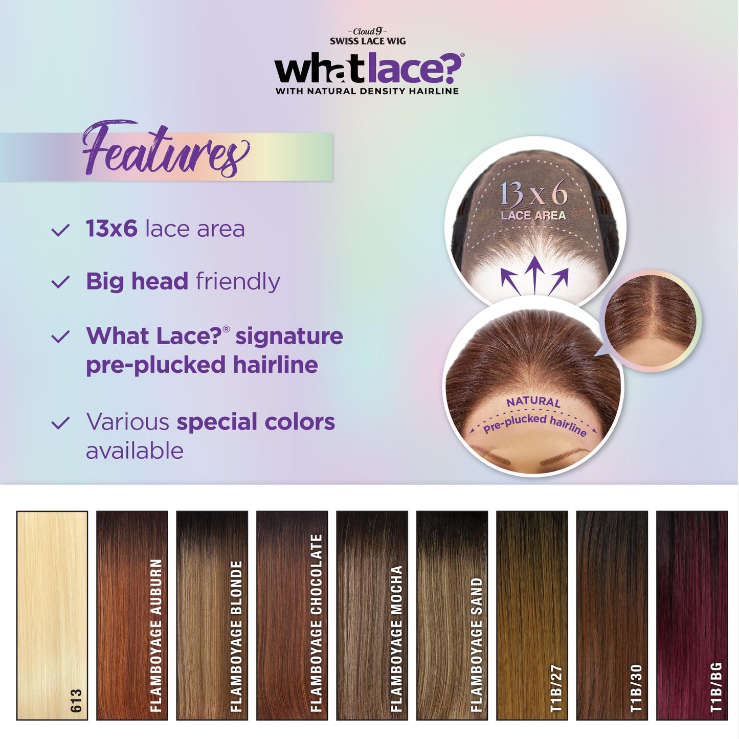 Sensationnel What lace 13x6 Wigs - latisha lacefrontal hand tied glueless synthetic with natural density preplucked hairline (Off Black 1B)